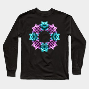 Pink and blue Star Long Sleeve T-Shirt